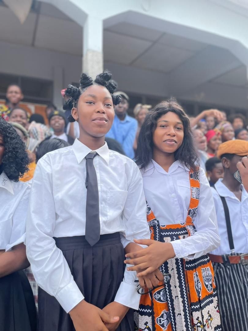 Students participating in classroom activity